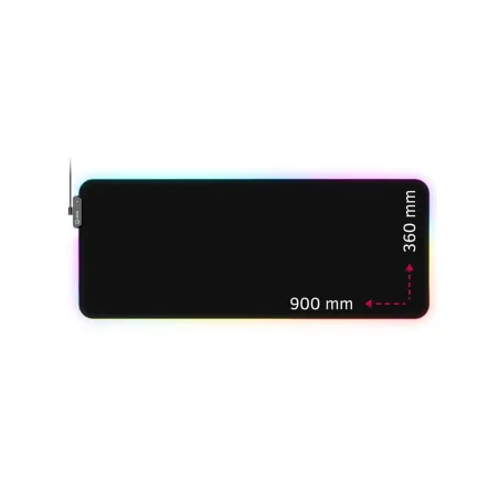 Lorgar Steller 919, Gaming mouse pad, High-speed surface, anti-slip rubber base, RGB backlight, USB connection, Lorgar WP Gamewa