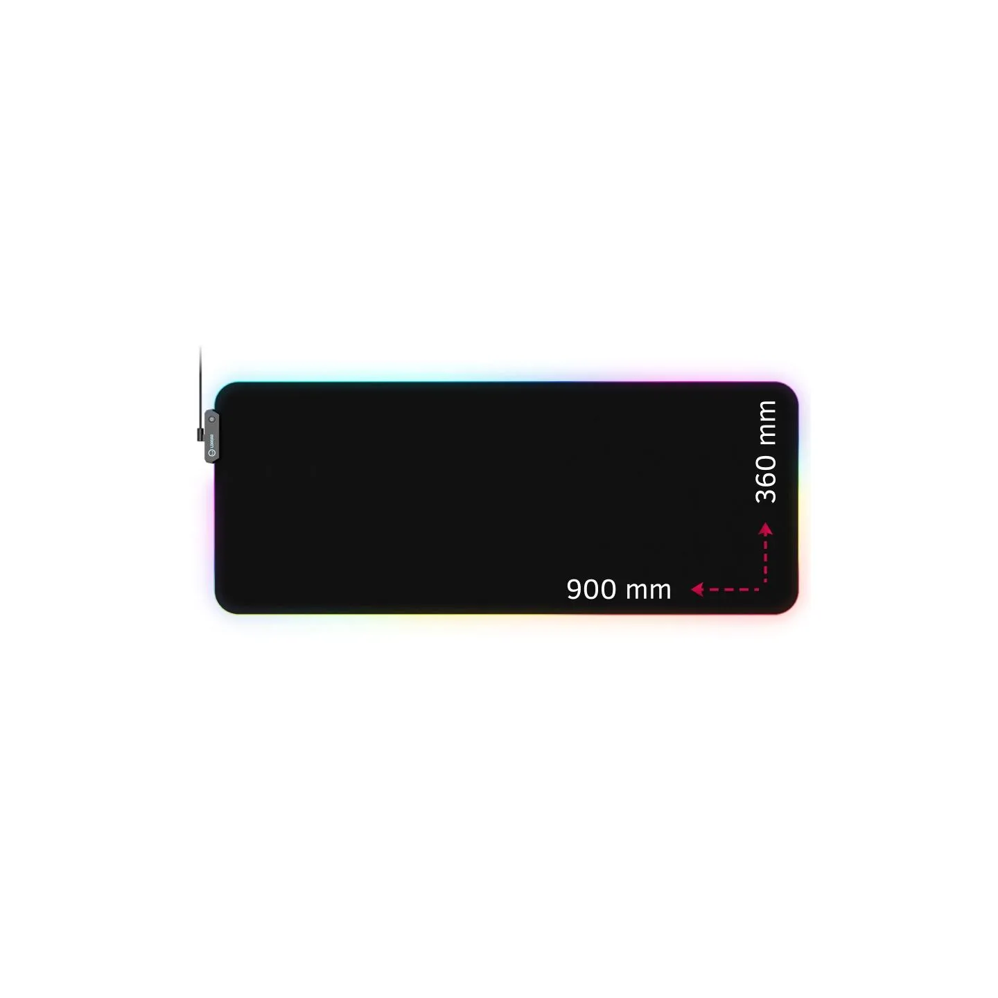 Lorgar Steller 919, Gaming mouse pad, High-speed surface, anti-slip rubber base, RGB backlight, USB connection, Lorgar WP Gamewa
