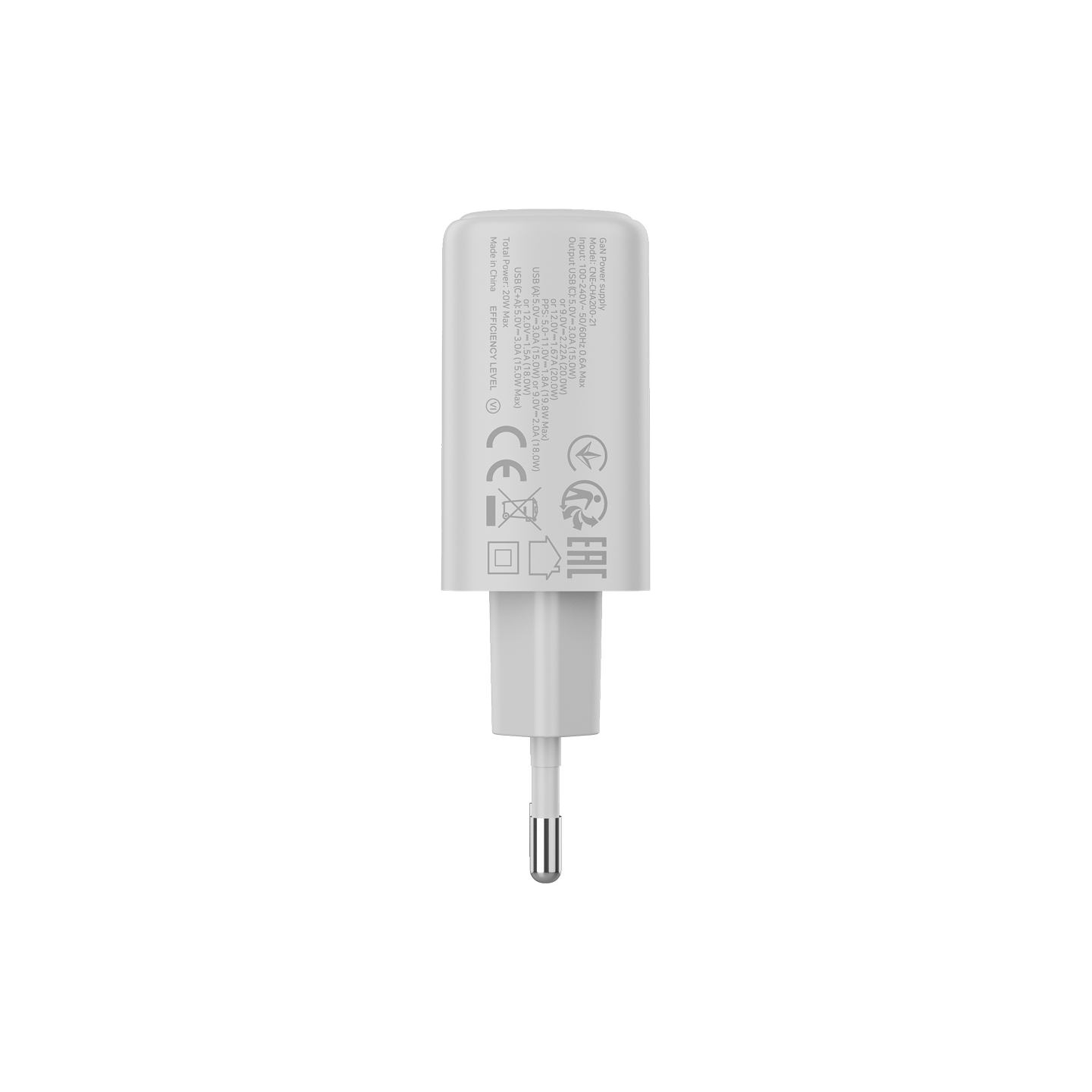Canyon charger OnCharge 200 20W 1xPD 1xQC EU White