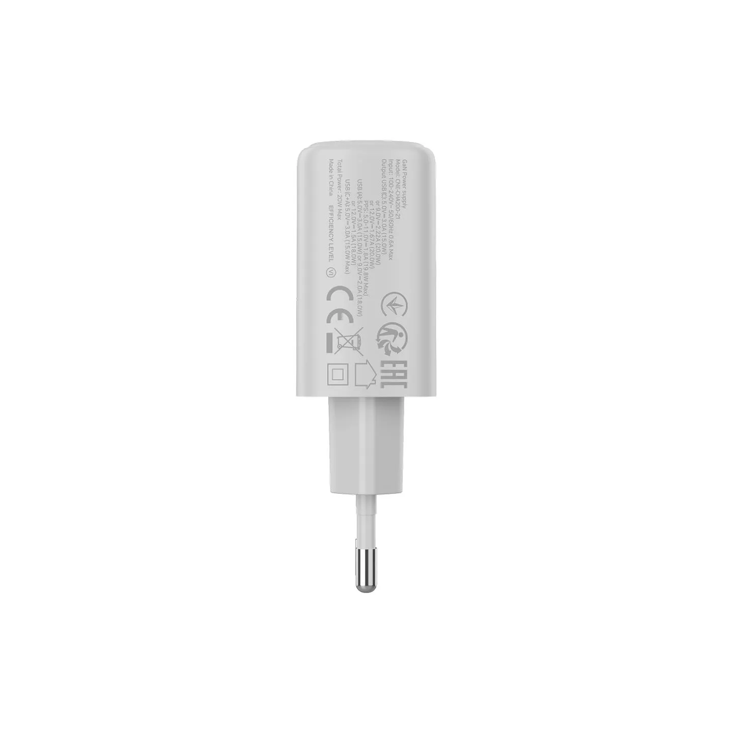 Canyon charger OnCharge 200 20W 1xPD 1xQC EU White