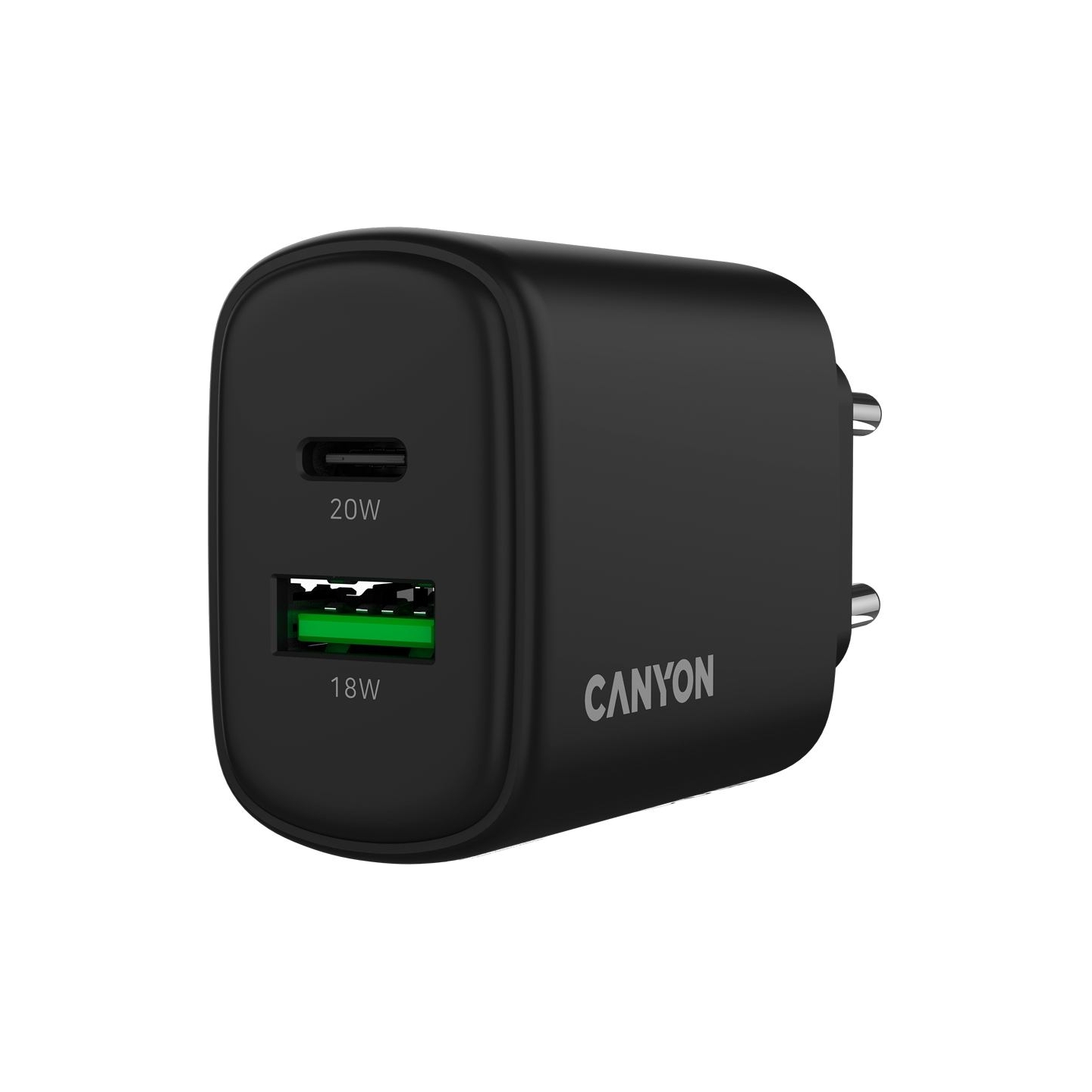 Canyon charger OnCharge 200 20W 1xPD 1xQC EU Black
