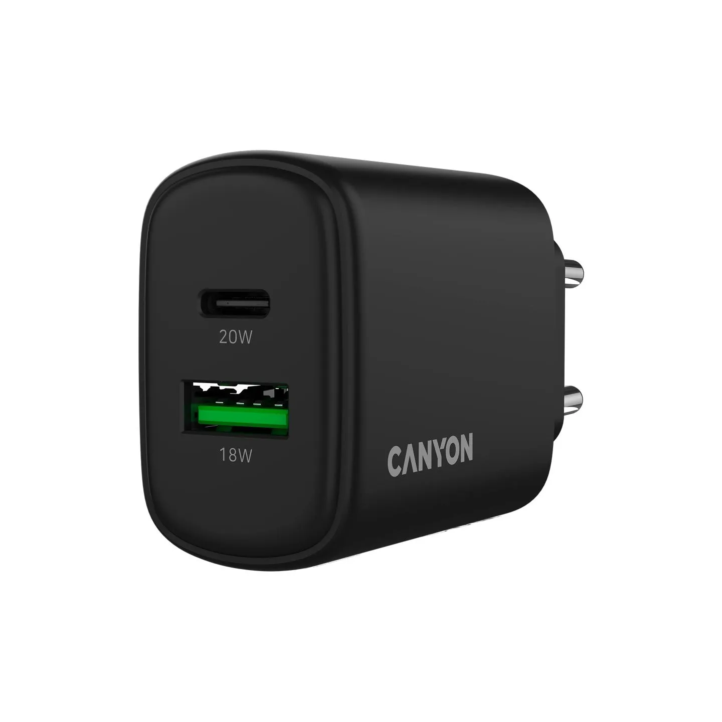 Canyon charger OnCharge 200 20W 1xPD 1xQC EU Black
