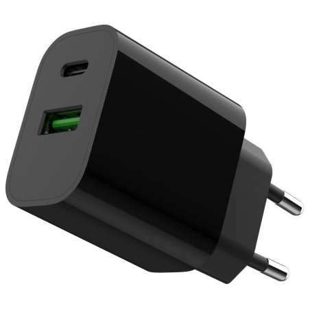 Gembird 2-port 20W USB fast charger bl