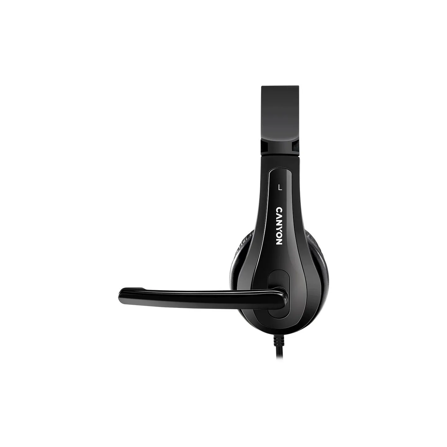 Canyon PC headset HSC-1 PC Mic Flat 2m Black