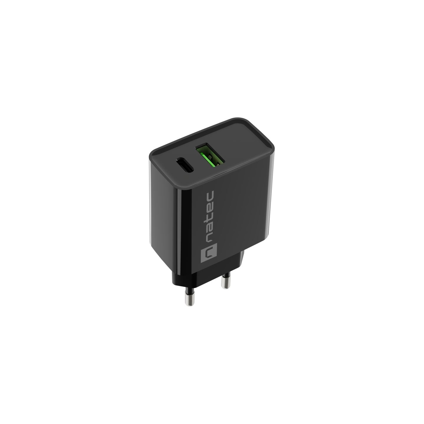 Natec Charger Ribera USB-A+USB-C PD 20W