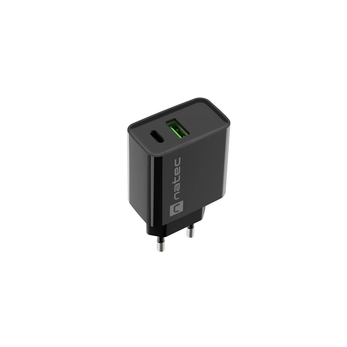 Natec Ribera USB Charger, 1xUSB-A, 1x USB-C, 20 W | NUC-2062