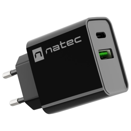 Natec Charger Ribera USB-A+USB-C PD 20W