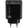 Natec Charger Ribera USB-A+USB-C PD 20W