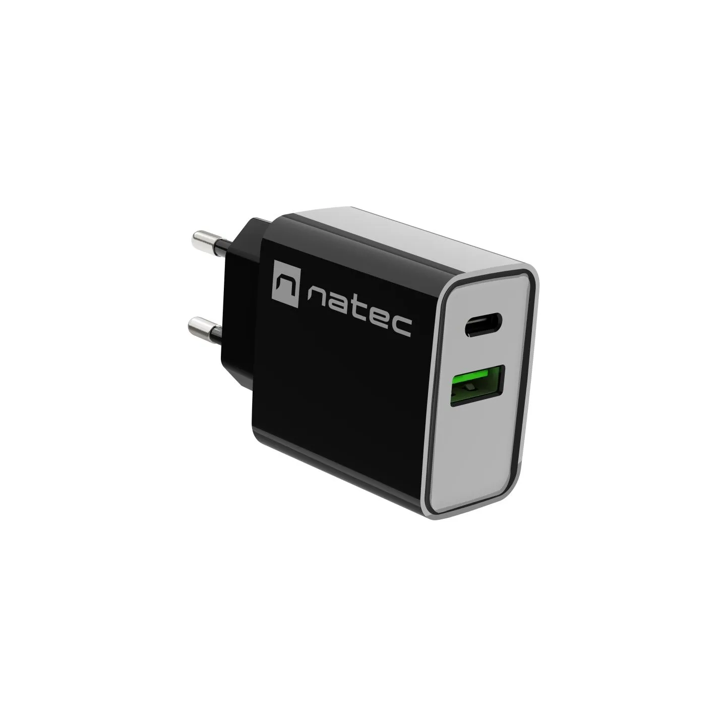 Natec Charger Ribera USB-A+USB-C PD 20W