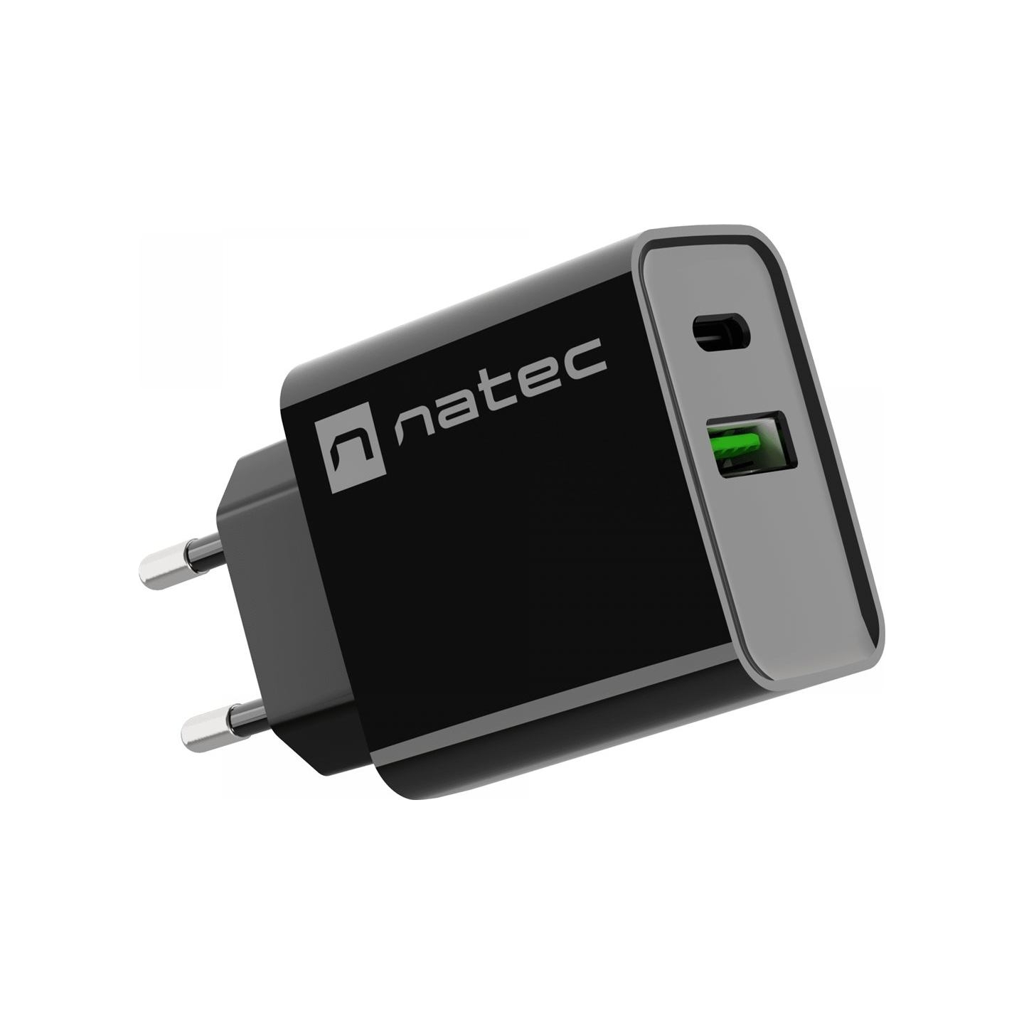Natec Charger Ribera USB-A+USB-C PD 20W