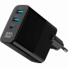 Gembird CHARGER USB 30W 3PORT/TA-UC-PDQC30LCD-BK-02 GEMBIRD