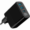 Gembird CHARGER USB 30W 3PORT/TA-UC-PDQC30LCD-BK-02 GEMBIRD