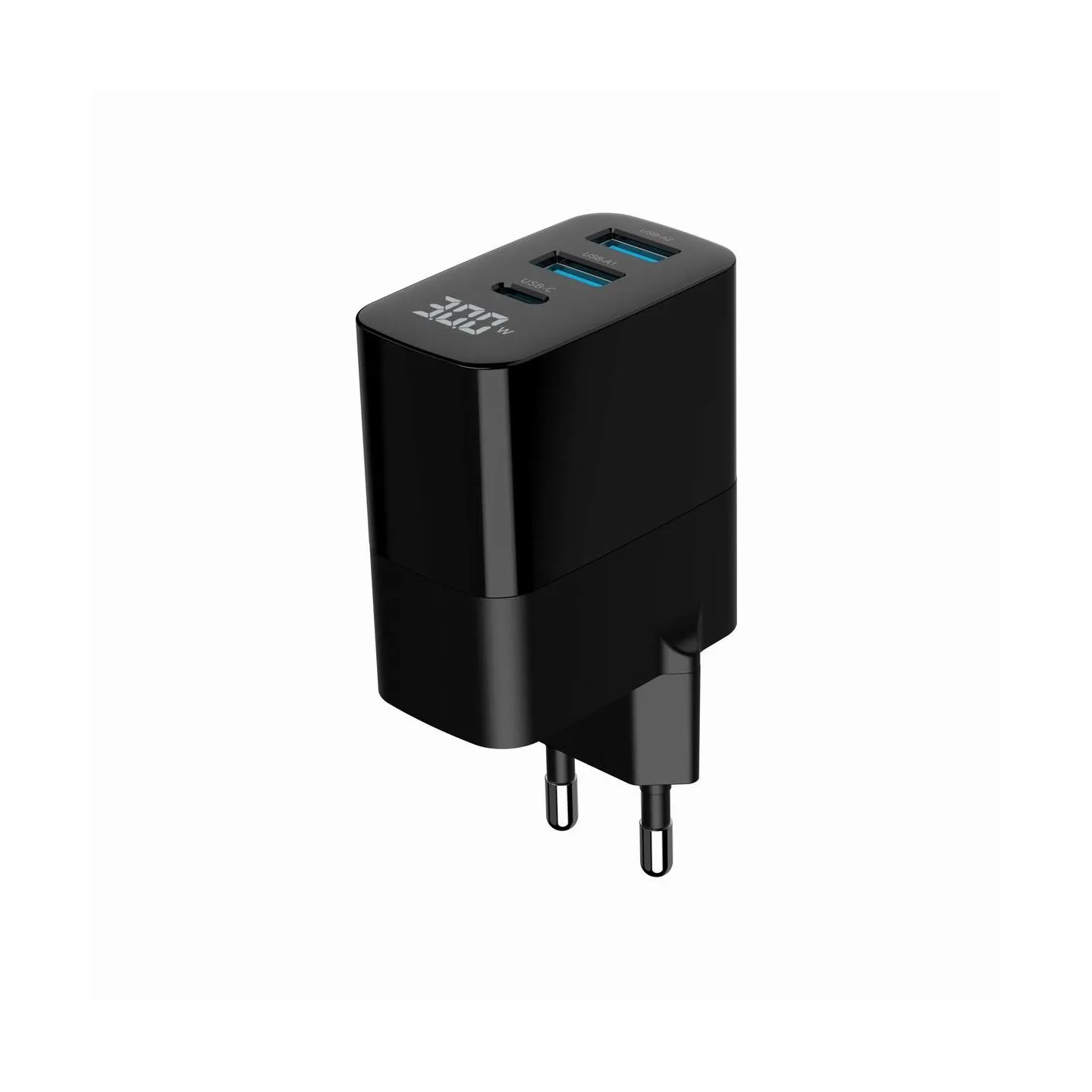 Gembird CHARGER USB 30W 3PORT/TA-UC-PDQC30LCD-BK-02 GEMBIRD