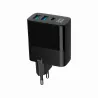 Gembird CHARGER USB 30W 3PORT/TA-UC-PDQC30LCD-BK-02 GEMBIRD