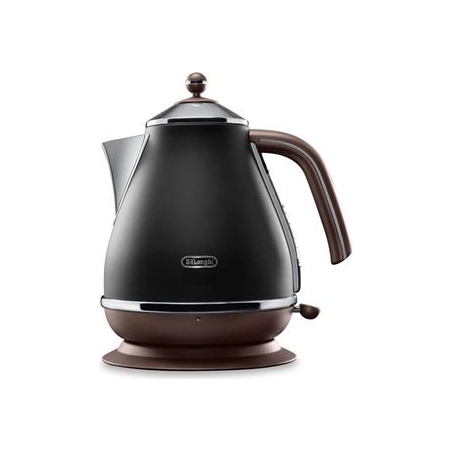 Delonghi | Icona Vintage | KBOV2001BK | Standard kettle | 2000 W | 1.7 L | Stainless steel | 360° rotational base | Black
