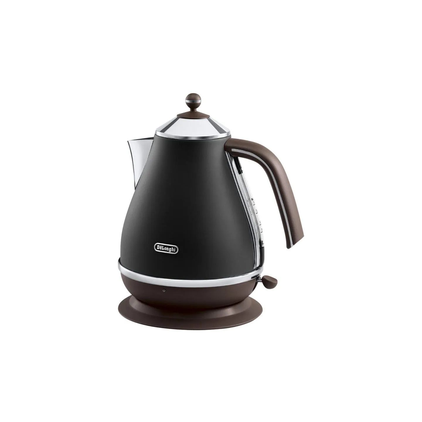 Delonghi | Icona Vintage | KBOV2001BK | Standard kettle | 2000 W | 1.7 L | Stainless steel | 360° rotational base | Black