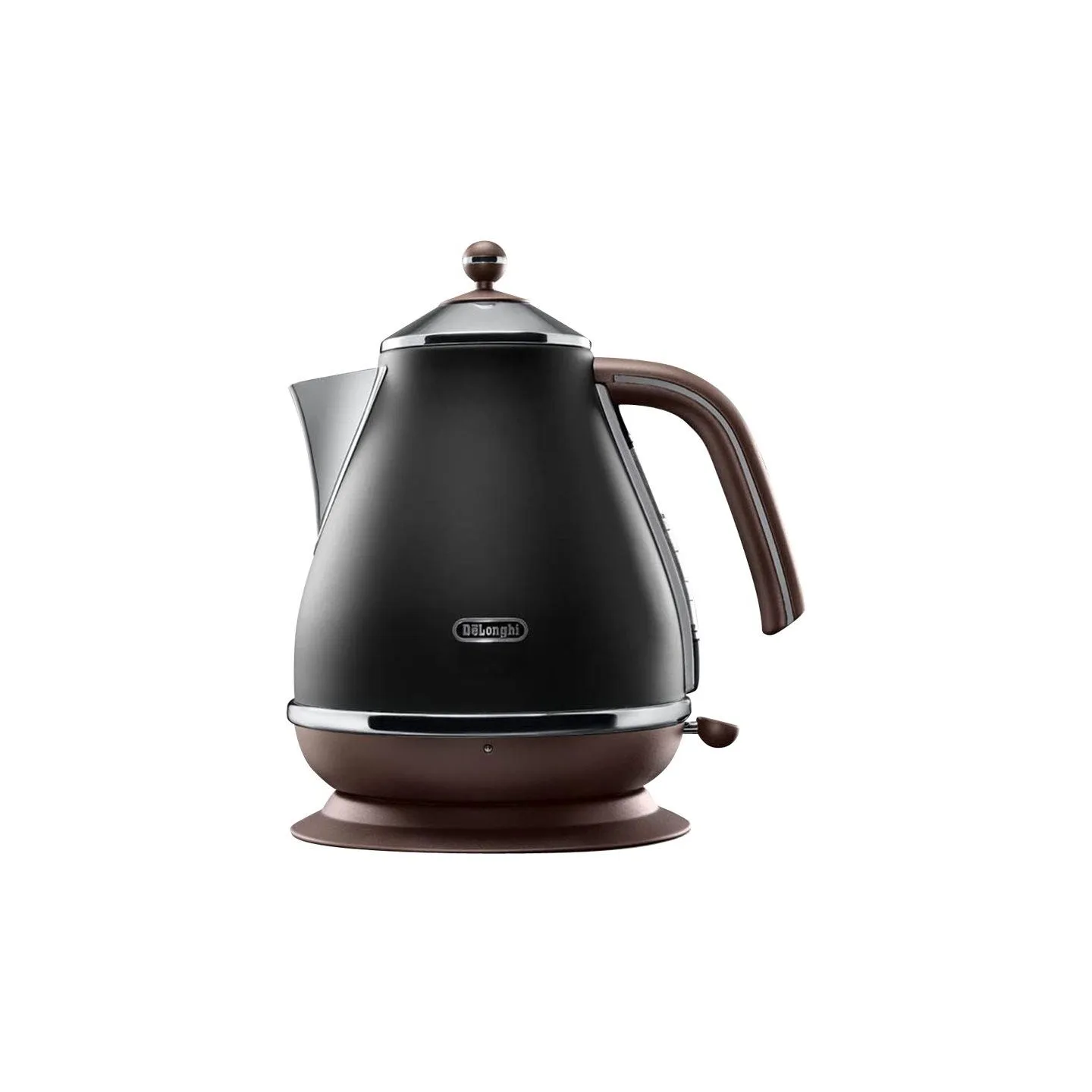 Delonghi | Icona Vintage | KBOV2001BK | Standard kettle | 2000 W | 1.7 L | Stainless steel | 360° rotational base | Black
