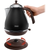 Delonghi | Icona Vintage | KBOV2001BK | Standard kettle | 2000 W | 1.7 L | Stainless steel | 360° rotational base | Black