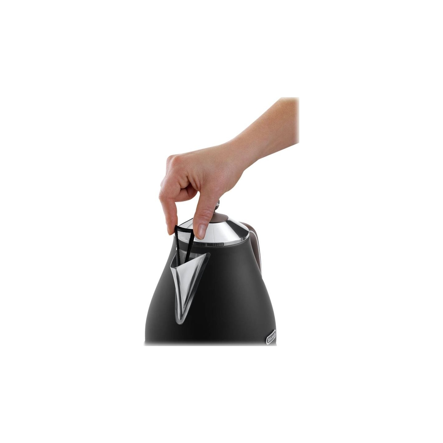 Delonghi | Icona Vintage | KBOV2001BK | Standard kettle | 2000 W | 1.7 L | Stainless steel | 360° rotational base | Black