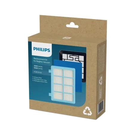 Philips Replacement Kit FC8010/02, Allergy H13 filter replacement kit compatible with Philips PowerPro Compact, PowerPro Active 