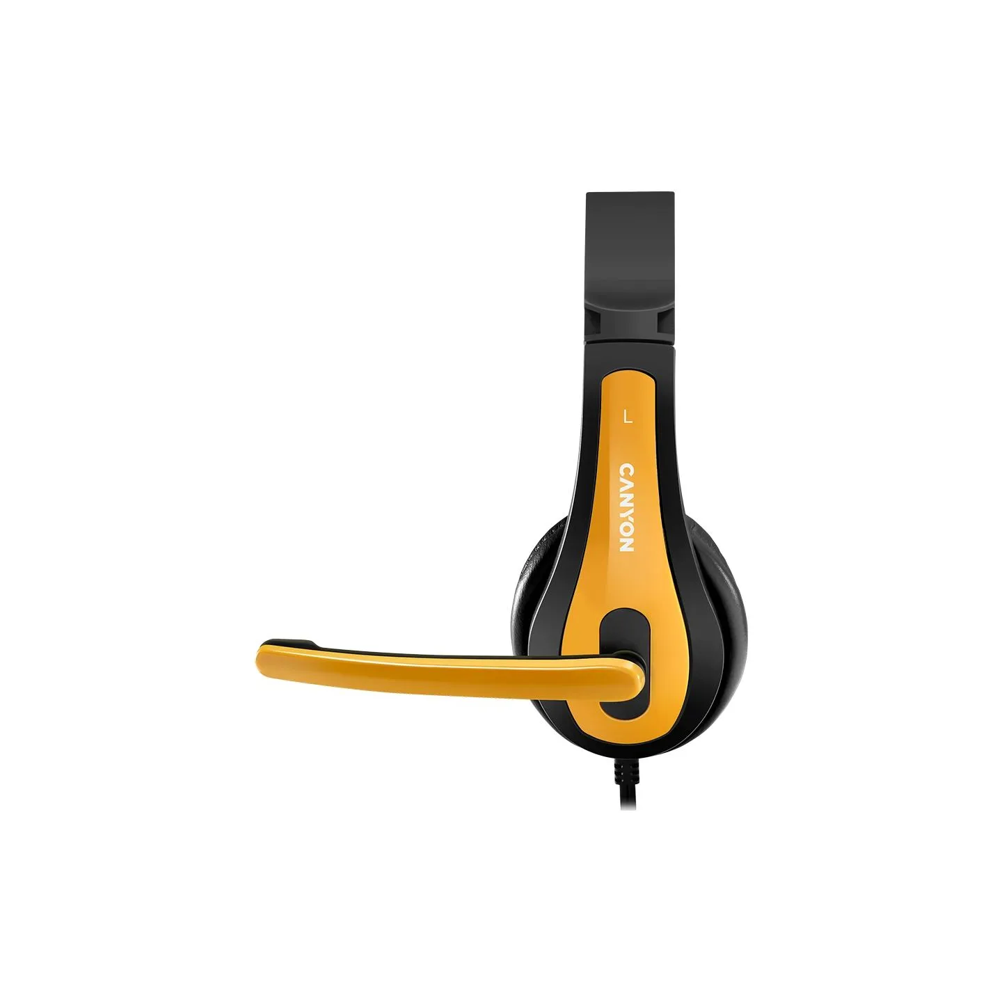 Canyon PC headset HSC-1 PC Mic Flat 2m Black Yellow
