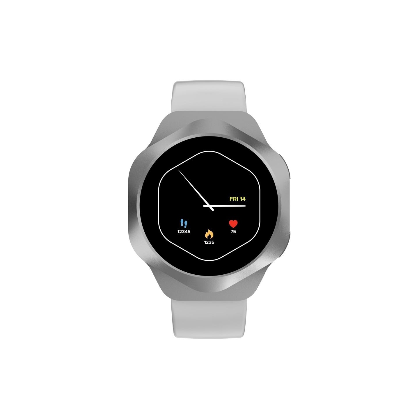 Canyon Smart Watch Hexagon 88 BT-CALL Silver