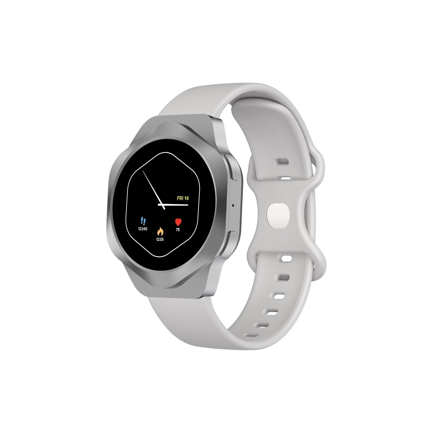 Canyon Smart Watch Hexagon 88 BT-CALL Silver