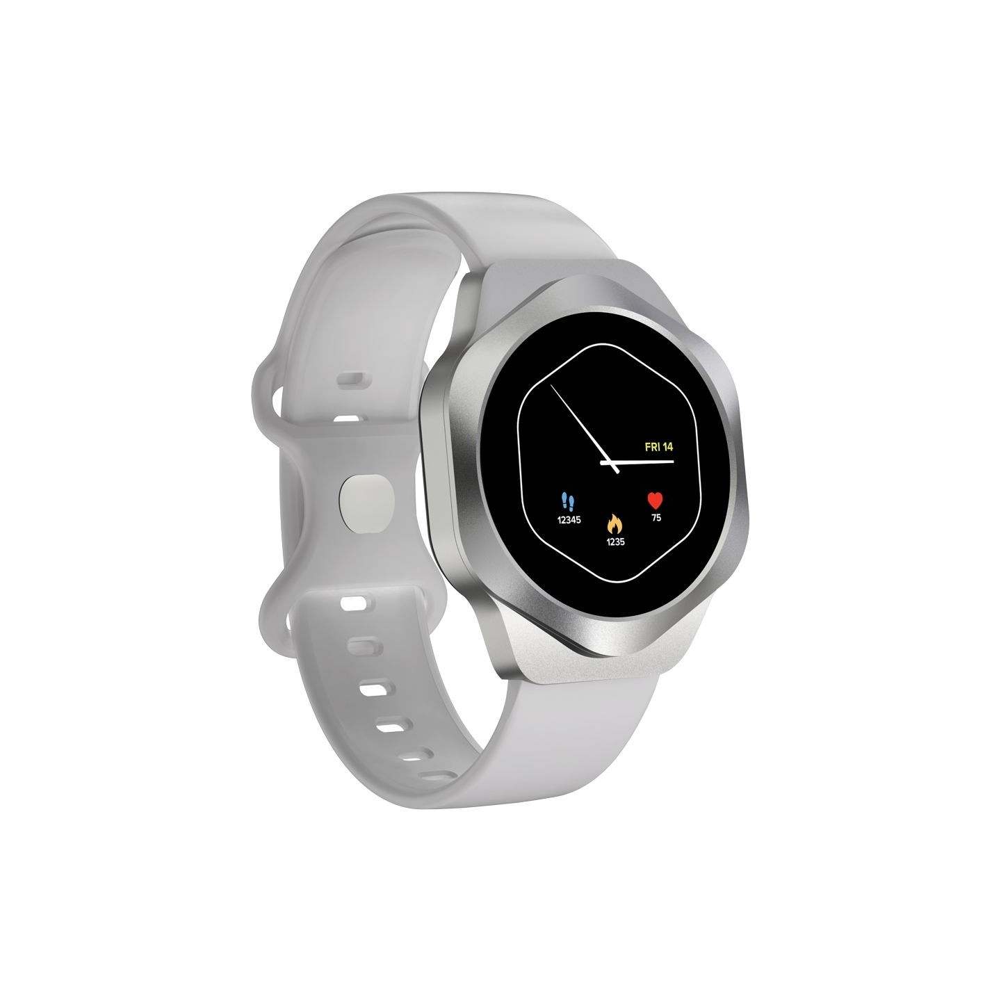 Canyon Smart Watch Hexagon 88 BT-CALL Silver