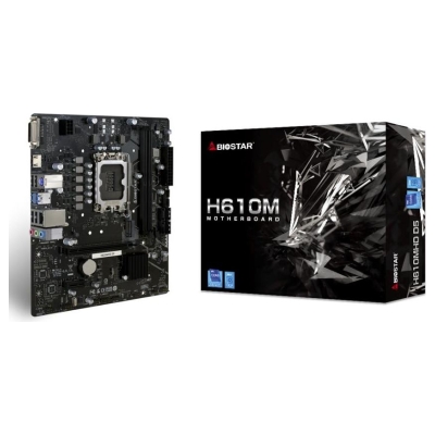 Biostar Mainboard|BIOSTAR|H610MHD D5|Intel H610|LGA 1700|micro ATX|RAM DDR5-SDRAM|2xSlots|H610MHDD5