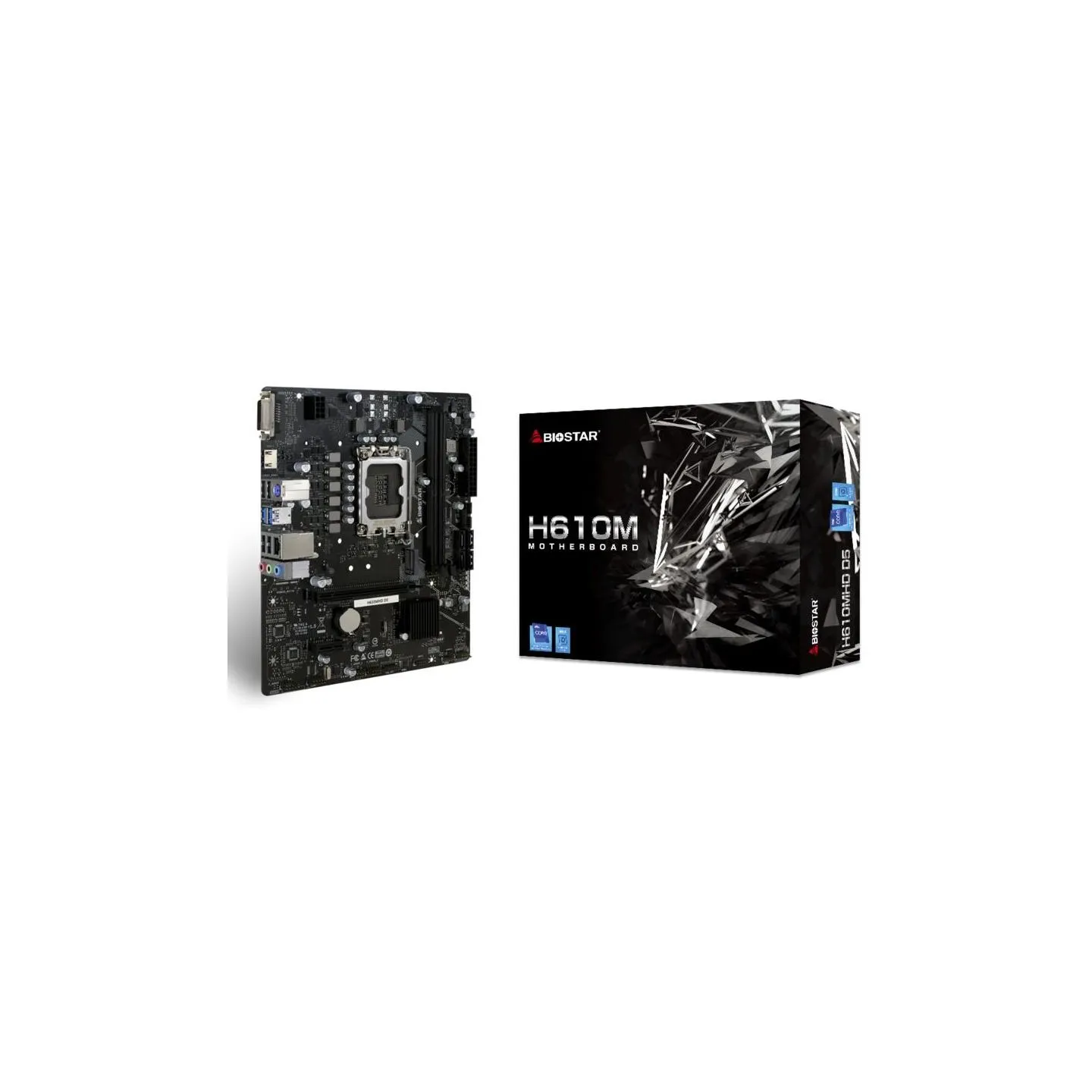 Biostar Mainboard|BIOSTAR|H610MHD D5|Intel H610|LGA 1700|micro ATX|RAM DDR5-SDRAM|2xSlots|H610MHDD5