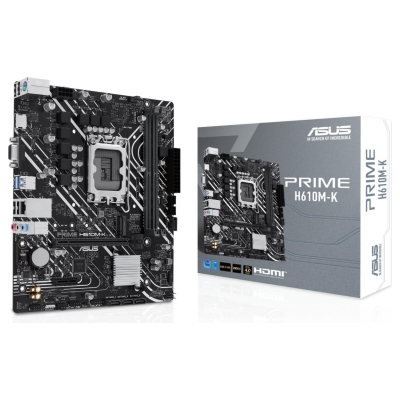 Asus Mainboard|ASUS|Intel H610|LGA1700|Micro-ATX|Memory DDR5|Memory slots 2|1xPCI-Express 3.0 1x|1xPCI-Express 4.0 16x|1xM.2|1x1
