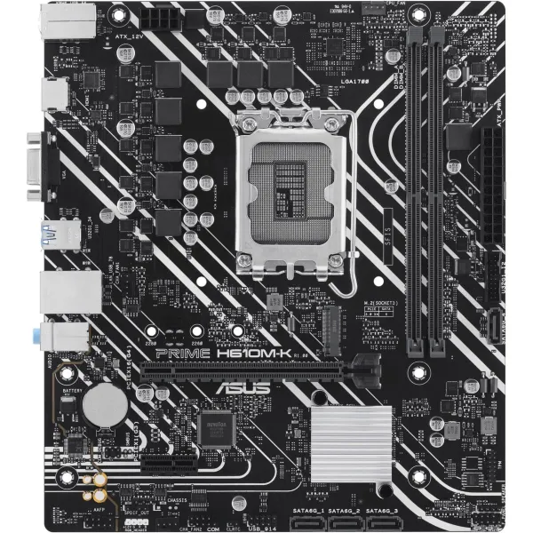 Asus Mainboard|ASUS|Intel H610|LGA1700|Micro-ATX|Memory DDR5|Memory slots 2|1xPCI-Express 3.0 1x|1xPCI-Express 4.0 16x|1xM.2|1x1