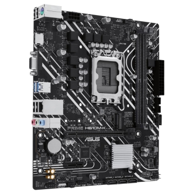 Asus Mainboard|ASUS|Intel H610|LGA1700|Micro-ATX|Memory DDR5|Memory slots 2|1xPCI-Express 3.0 1x|1xPCI-Express 4.0 16x|1xM.2|1x1