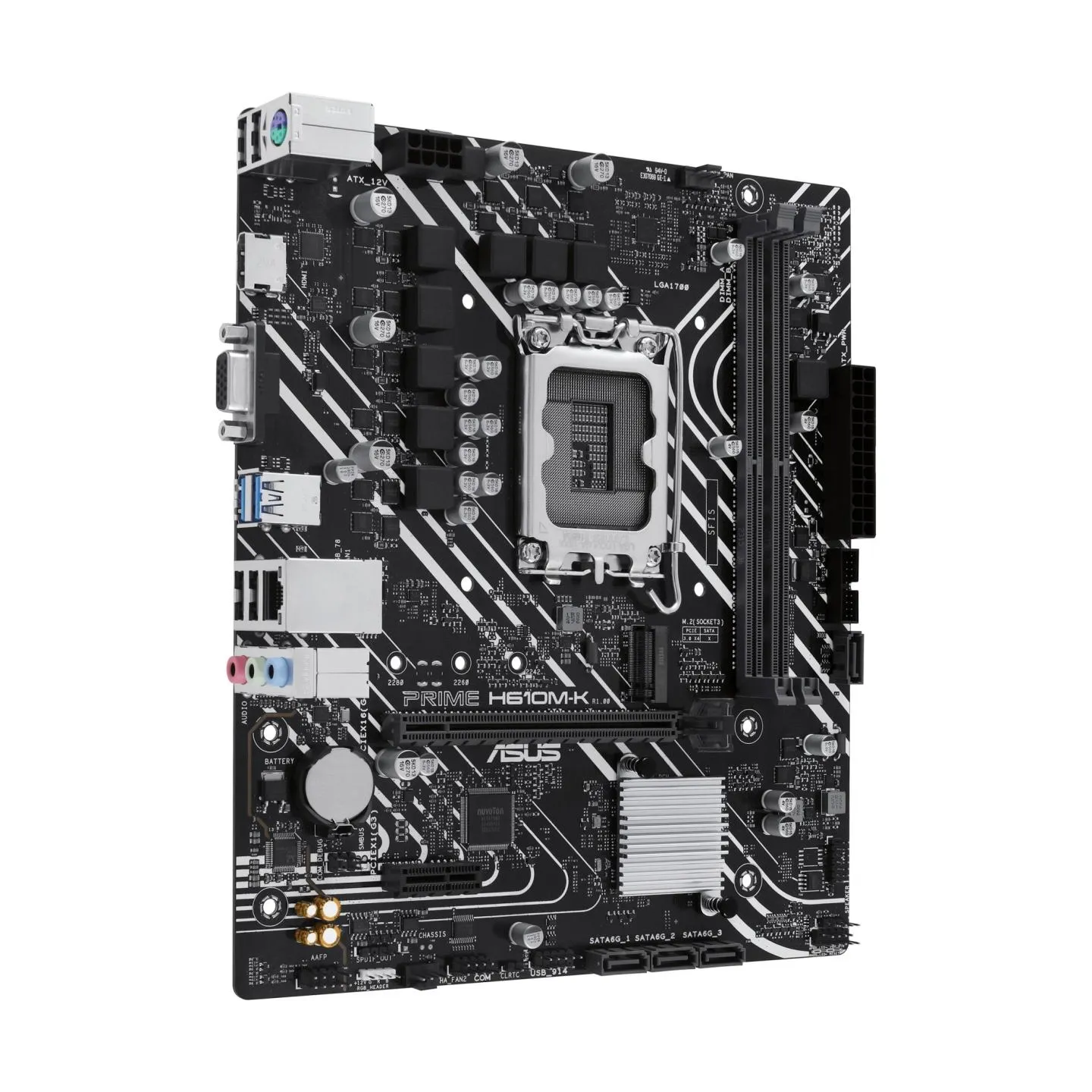 Asus Mainboard|ASUS|Intel H610|LGA1700|Micro-ATX|Memory DDR5|Memory slots 2|1xPCI-Express 3.0 1x|1xPCI-Express 4.0 16x|1xM.2|1x1