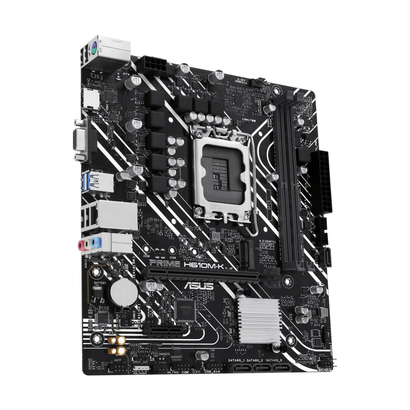 Asus Mainboard|ASUS|Intel H610|LGA1700|Micro-ATX|Memory DDR5|Memory slots 2|1xPCI-Express 3.0 1x|1xPCI-Express 4.0 16x|1xM.2|1x1