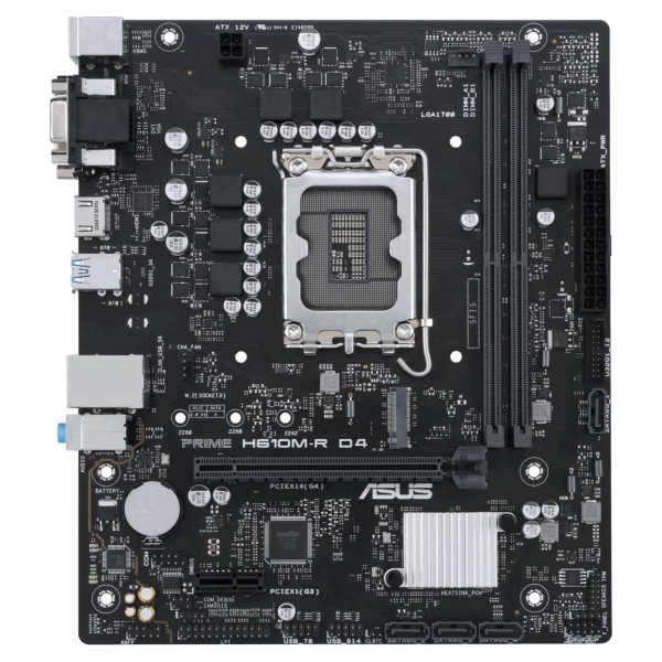 Asus Mainboard|ASUS|Intel H610|LGA1700|Micro-ATX|Memory DDR4|Memory slots 2|1xPCI-Express 1x|1xPCI-Express 16x|1xM.2|1x15pin D-s