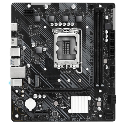 Asrock Mainboard|ASROCK|Intel H610|LGA1700|Micro-ATX|Memory DDR4|Memory slots 2|1xPCI-Express 3.0 1x|1xPCI-Express 4.0 16x|1xM.2