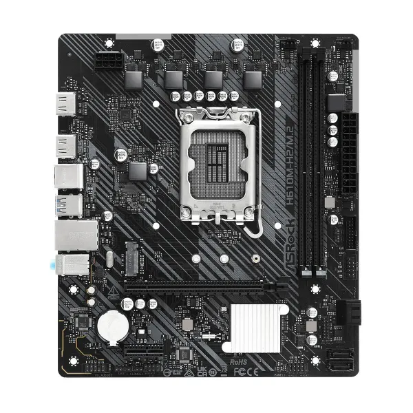Asrock Mainboard|ASROCK|Intel H610|LGA1700|Micro-ATX|Memory DDR4|Memory slots 2|1xPCI-Express 3.0 1x|1xPCI-Express 4.0 16x|1xM.2