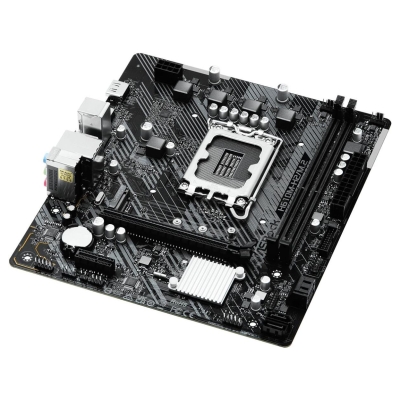 Asrock Mainboard|ASROCK|Intel H610|LGA1700|Micro-ATX|Memory DDR4|Memory slots 2|1xPCI-Express 3.0 1x|1xPCI-Express 4.0 16x|1xM.2