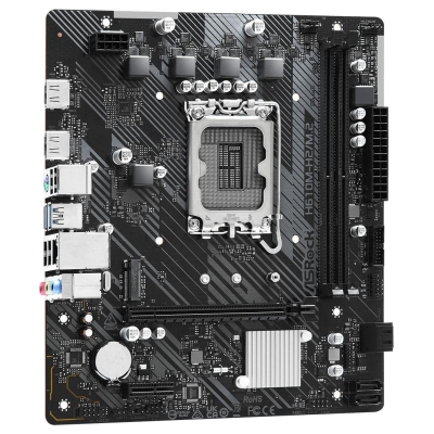 Asrock Mainboard|ASROCK|Intel H610|LGA1700|Micro-ATX|Memory DDR4|Memory slots 2|1xPCI-Express 3.0 1x|1xPCI-Express 4.0 16x|1xM.2