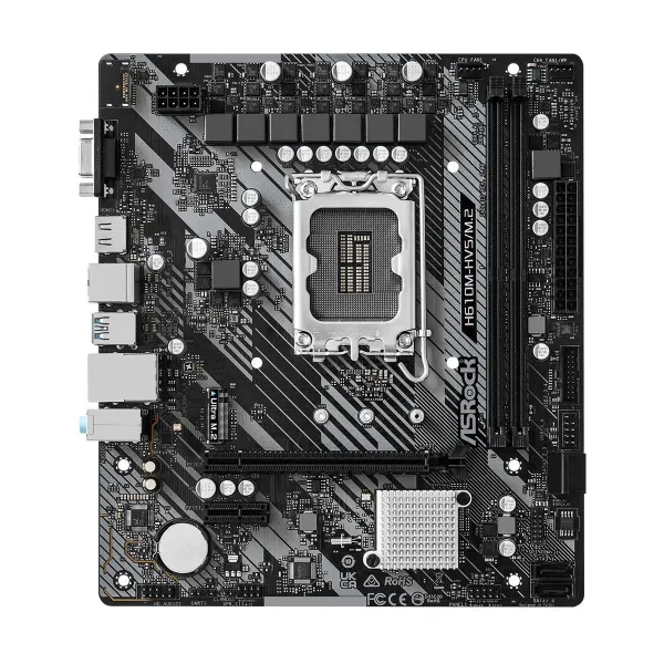 Asrock Mainboard|ASROCK|Intel H610|LGA1700|Micro-ATX|Memory DDR4|Memory slots 2|1xPCI-Express 3.0 1x|1xPCI-Express 4.0 16x|1xM.2