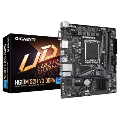 Gigabyte Mainboard|GIGABYTE|Intel H610|LGA1700|Micro-ATX|Memory DDR4|Memory slots 2|1xPCI-Express 3.0 1x|1xPCI-Express 4.0 16x|1