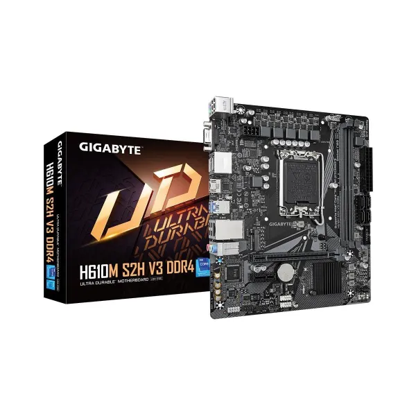 Gigabyte Mainboard|GIGABYTE|Intel H610|LGA1700|Micro-ATX|Memory DDR4|Memory slots 2|1xPCI-Express 3.0 1x|1xPCI-Express 4.0 16x|1