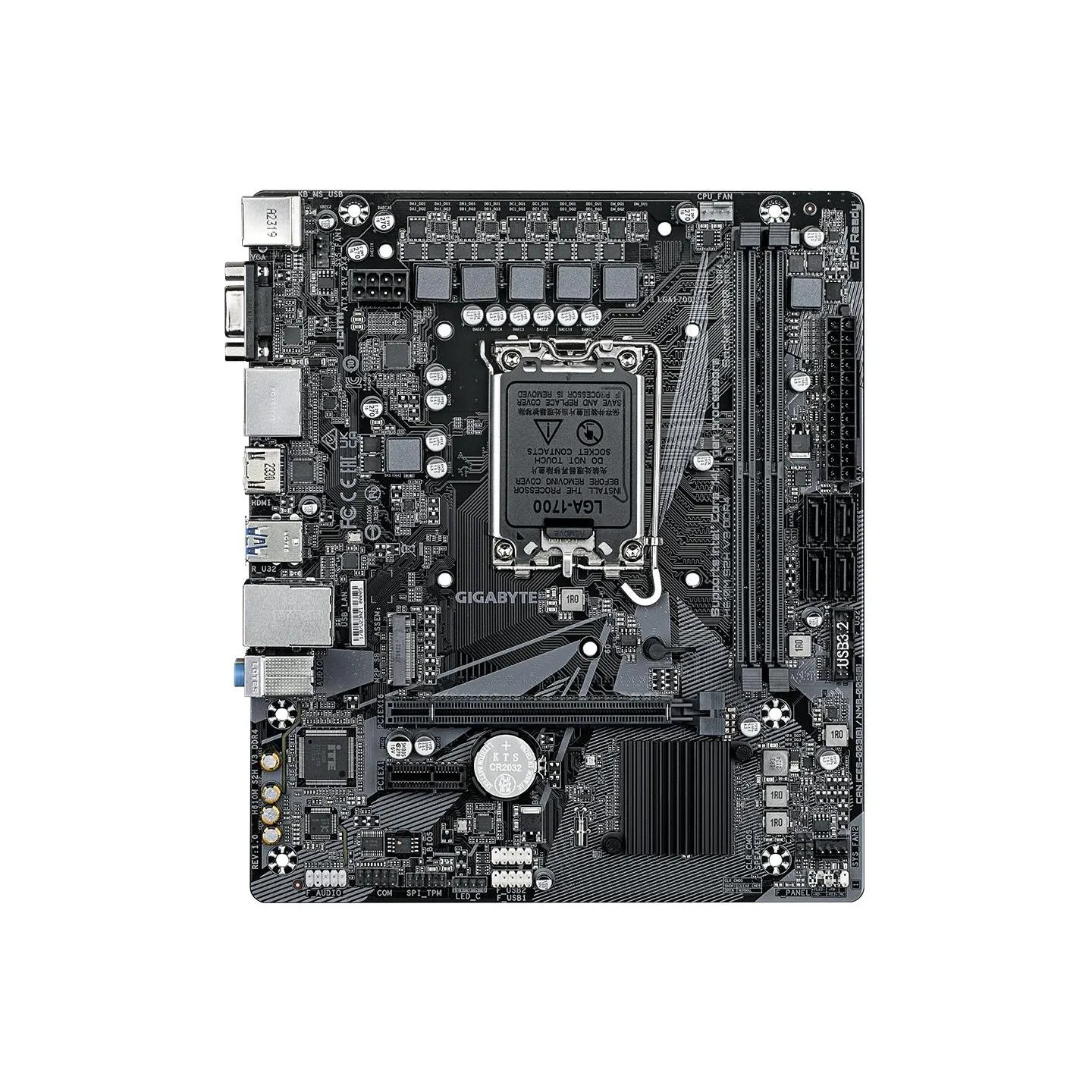 Gigabyte Mainboard|GIGABYTE|Intel H610|LGA1700|Micro-ATX|Memory DDR4|Memory slots 2|1xPCI-Express 3.0 1x|1xPCI-Express 4.0 16x|1
