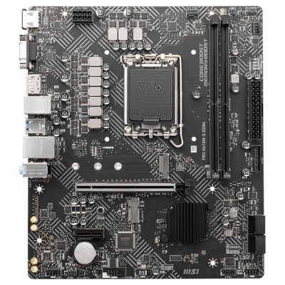 MSI Mainboard|MSI|Intel H610|LGA1700|MicroATX|Memory DDR4|Memory slots 2|1xPCI-Express 3.0 1x|1xPCI-Express 4.0 16x|1xM.2|1x15pi