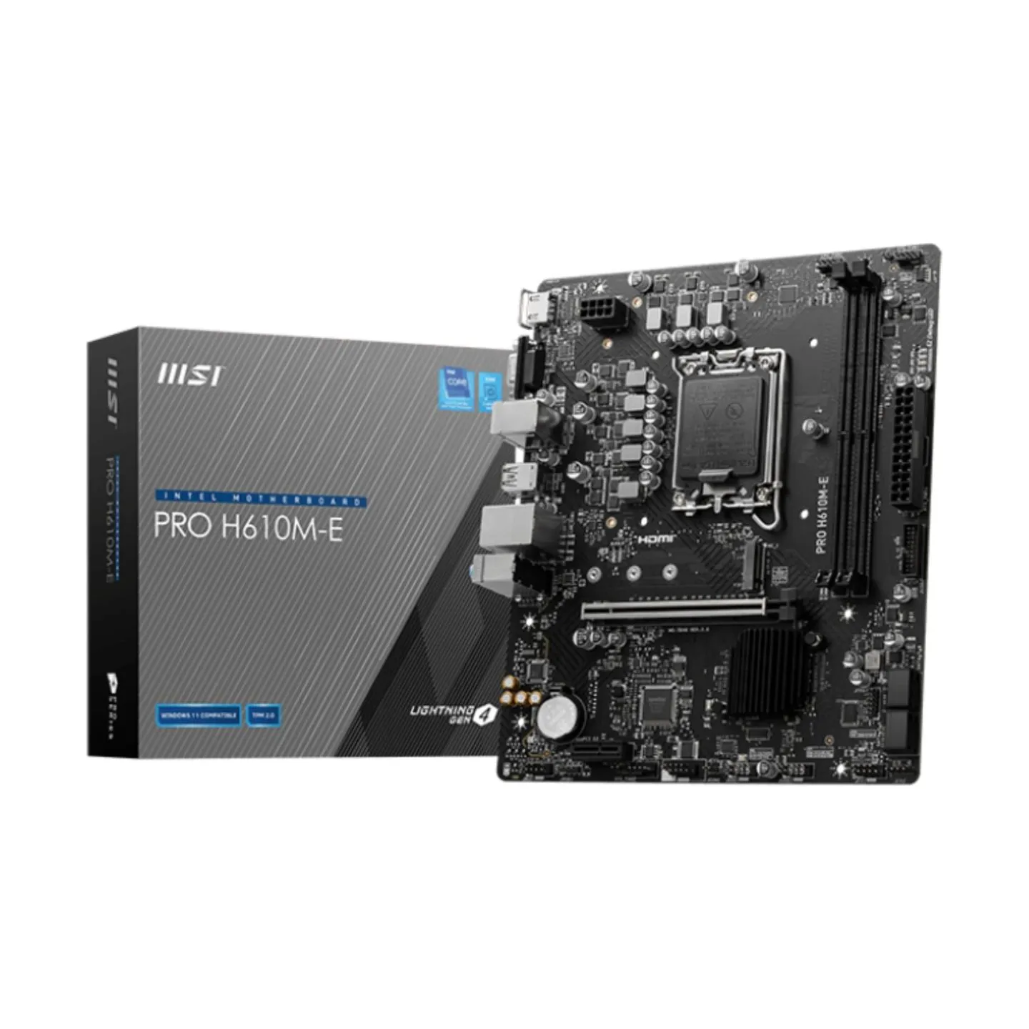 MSI Mainboard|MSI|Intel H610|LGA1700|Micro-ATX|Memory DDR5|Memory slots 2|1xPCI-Express 1x|1xPCI-Express 16x|1xM.2|1x15pin D-sub