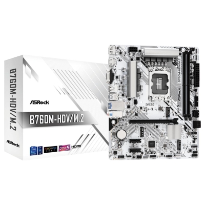 Asrock Mainboard|ASROCK|Intel B760 Express|LGA1700|Micro-ATX|Memory DDR5|Memory slots 2|2xPCI-Express 3.0 1x|1xPCI-Express 4.0 1