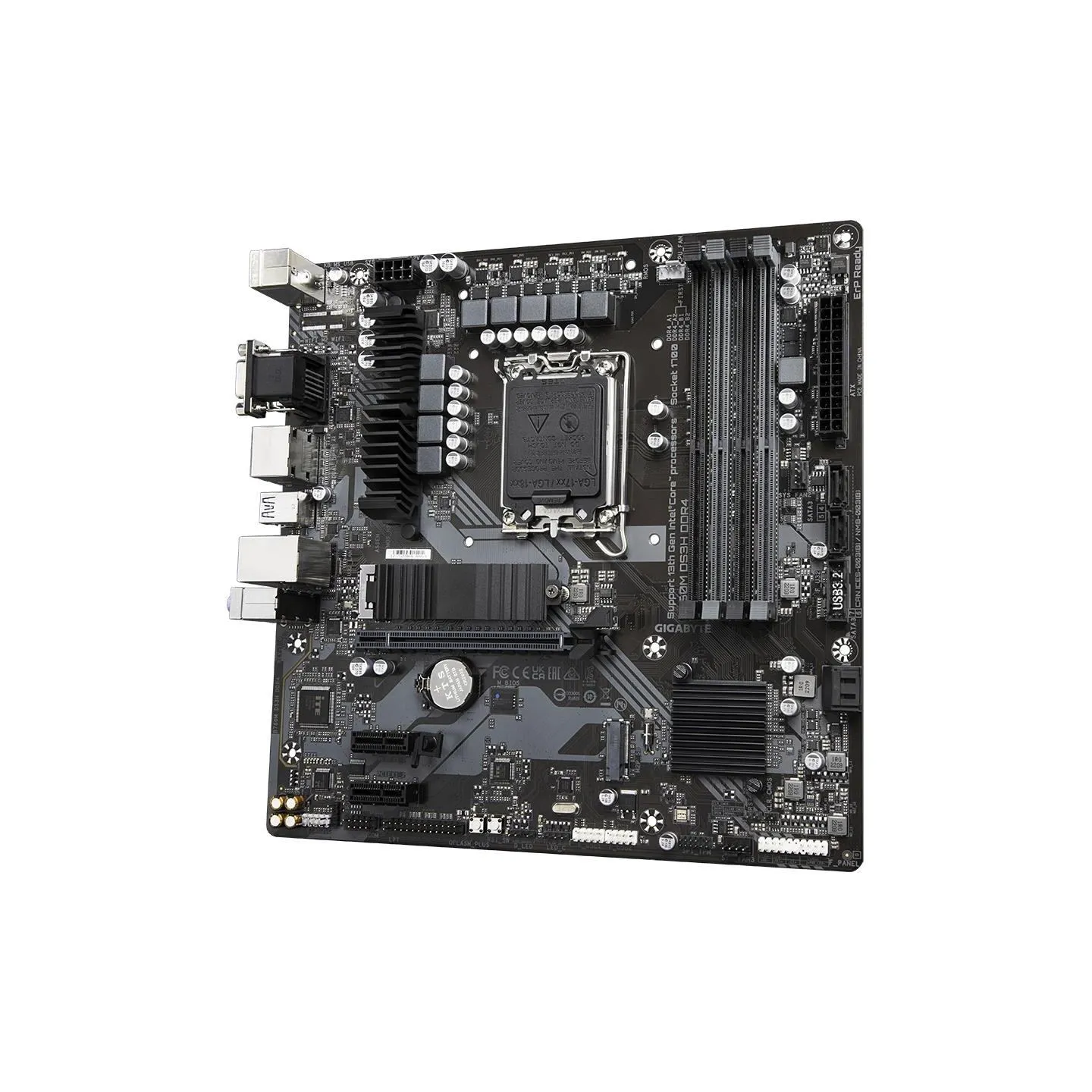 Gigabyte Mainboard|GIGABYTE|B760M DS3H DDR4|Intel B760 Express|LGA 1700|micro ATX|RAM DDR4-SDRAM|4xSlots|2xNumber of M.2 (M) slo