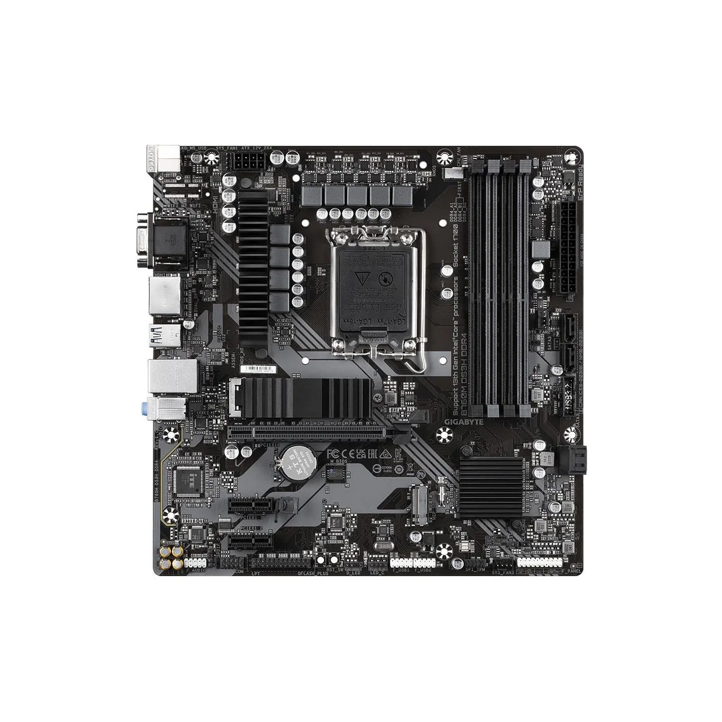 Gigabyte Mainboard|GIGABYTE|B760M DS3H DDR4|Intel B760 Express|LGA 1700|micro ATX|RAM DDR4-SDRAM|4xSlots|2xNumber of M.2 (M) slo