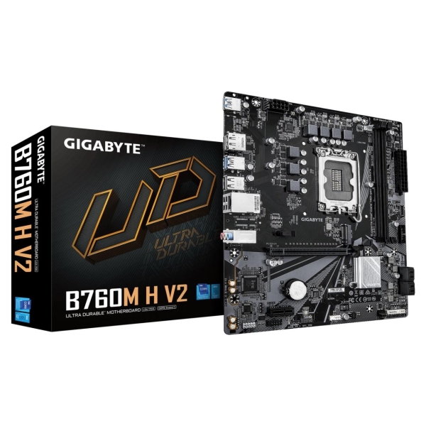 Gigabyte Mainboard|GIGABYTE|Intel B760 Express|LGA1700|Micro-ATX|Memory DDR5|Memory slots 2|B760MHV21.0